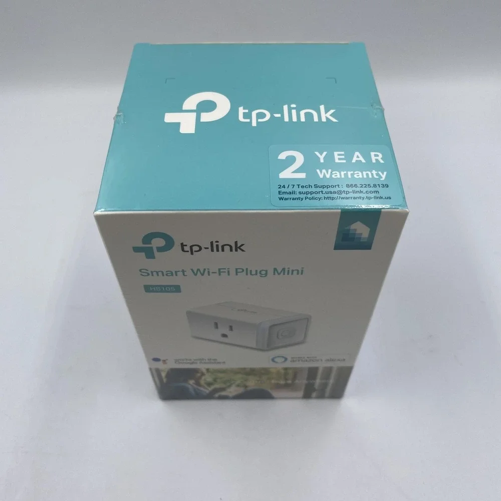 TP-Link Kasa Smart Wi-Fi Plug Mini HS105 Works with Alexa Google Assistant White